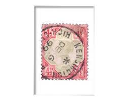 High Street Kensington Postmarked Stamp Print - Home Town ...