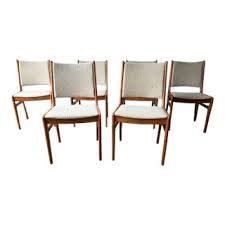 Late 20th Century D-Scan Set of 6 Mid Century Danish Teak ...