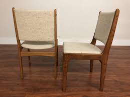 SOLD - Set of 8 Upholstered Teak Dining Chairs - $1495 ...