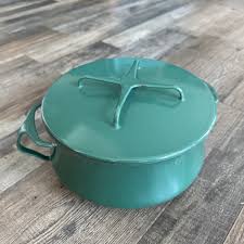 Vtg Dansk France Kobenstyle Green Rare Enamel Dutch Oven ...