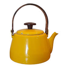 Vintage Yellow Enamel Takahashi Teapot Kettle San Francisco ...