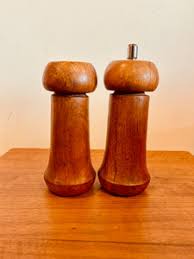 Jens Quistgaard Wood Peppermill and Salt Shaker – Sunbeam Vintage