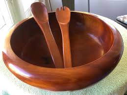 Wooden Salad Bowl With 6 Individual Bowls - Etsy