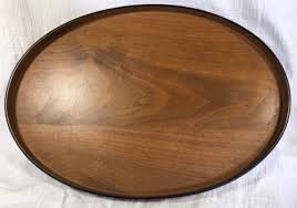 Oval Wood TRAY 15.25” x 10.75” GIFT IDEAS CREATION PHILA | eBay