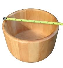 Dansk Wooden Salad Bowl With Serving Spoons Blond Wood Tone ...