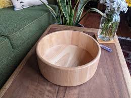 Boho Wooden Serving Bowl | Bohemian Eclectic Vintage Wooden ...