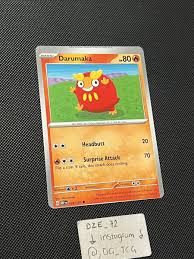 MISCUT ERROR - Pokemon Obsidian Flames - Darumaka - 034/197 - Common Non Holo | eBay