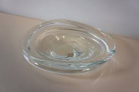 Transparent Clear Murano Art Glass Large Bowl Dish by ...