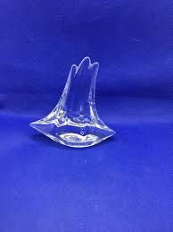 Vintage Daum France Crystal Art Glass 3 Mast Yacht Sailboat ...