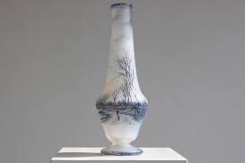 French Dutch Scene Vase from Daum Nancy, 1896 | Chairish