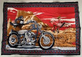 David Mann Harley Davidson Easy Rider Vintage Flag Buco | eBay