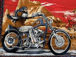 Easy Rider Vintage David Mann Harley Davidson Flag Buco Rare ...