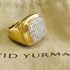 David Yurman | Jewelry | David Yurman 8k Gold Diamond Albion Ring | Poshmark