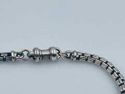 Michael Dawkins Sterling Silver Unusual Link Chain Necklace | eBay UK