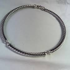 David Yurman Sterling Silver 7mm Cable Choker | eBay