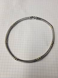 David Yurman Sterling And Gold Necklace..925/585. 15 ...