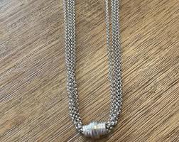 Espo Joseph Esposito 4- Chain Clip Necklace 925 Sterling ...