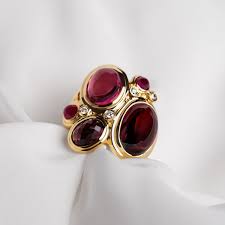 David Yurman Mosaic Multi-Gemstone and Diamond Ring 18K ...