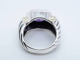 David Yurman Purple Amethyst Noblesse Silver & 14k Yellow ...