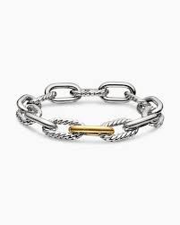 DY Madison Chain Bracelet: Silver & Gold | David Yurman