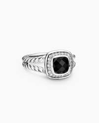 Petite Albion Ring in Silver & Diamonds | David Yurman