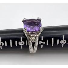 Judith Ripka Amethyst Ring, Size 6 ¼