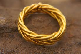 24k Gold Braided Ring//24k Braided Ring//artisan 24k Gold ...