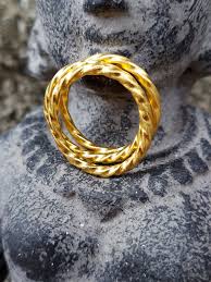 24k Gold Band - 24k Twist Ring - 24K Braid Ring - Recycled ...