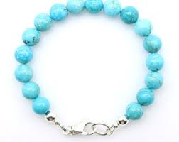 9mm Arizona Turquoise Bracelet: Sterling Silver, Kingman ...
