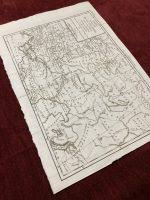 Tartary Map Antique Original Prevost 1758 Russia Copperplate