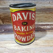 Davis Baking Powder, 1950s Vintage Advertising Tin - Etsy