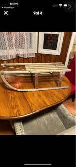 RARE Antique Snow Sled, Approximately 33” Long 10” Tall 14 3 ...