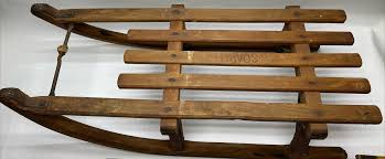 Vintage Davos Germina wooden sled made in GDR (German ...