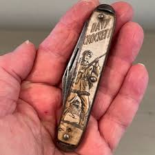 Vintage Davy Crockett 2 Blade Pocket Knife - Etsy