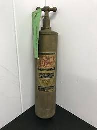 VINTAGE S.O.S. DEFENDER BRASS FIRE EXTINGUISHER ...