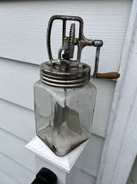 Antique Stewart Skinner Lightning Churn Mixer Beater Jar ...
