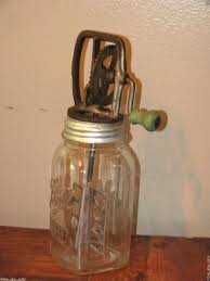 Old Antique Green Wood Handle Presto Butter Churn 1 Quart ...