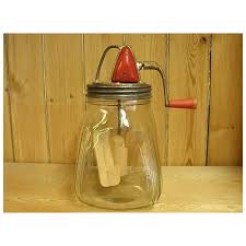 Antique Standard Churn Co. Glass and Metal Butter Churn. For Sale at Ruby Lane