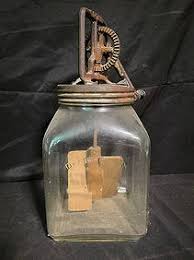 No. 60 Dazey Churn Large Vintage Marked Dazey Glass Mixing Butter Churn And Marked Dazey Lid 15"