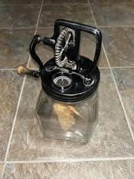 Antique Glass 4 Quart Butter Churn | eBay