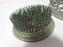 2 Vintage Dazey Floral Frogs Dazey FLower Holder Co. Lg Cage ...