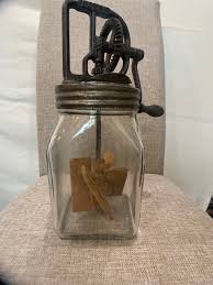antique butter churn 4 qt. Dazey glass | eBay