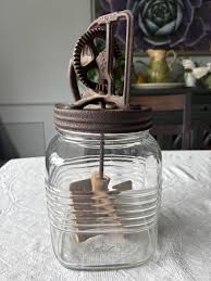 Antique Dazey 3 Quart Butter Churn With Wood Paddles #728 - Etsy