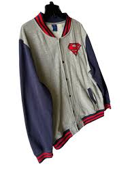 DC Comics Superman Snap Sweatshirt - Vintage Jacket Size XXL Justice League | eBay