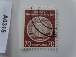 Deutsche Demokratische Republik 70 Dienstmarke Postage Stamp | eBay