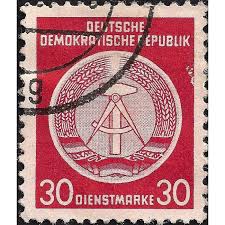 DDR, Hammer and Compass, Dienstmarke, red 1954, 30 Pf on eBid Australia | 189673070