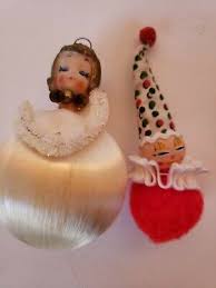 Lot of 12 Vintage Christmas Ornaments 1960s Gold Trim Eggs ...