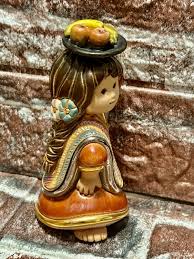 Vintage De Rosa Rinconada Ceramic Doll, Tutti Frutti Folk ...