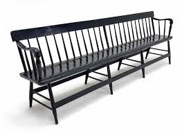 Sold at Auction: SPINDLE BACK LONG DEACON'S BENCH