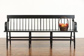 Country Farmhouse Antique 71" Hall or Deacon Bench